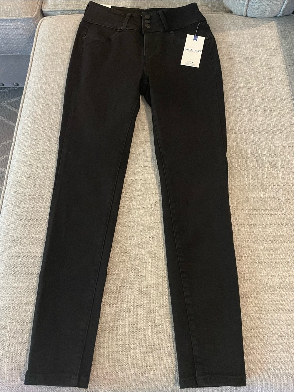 Wallflower Black Skinny Jeans - High Rise